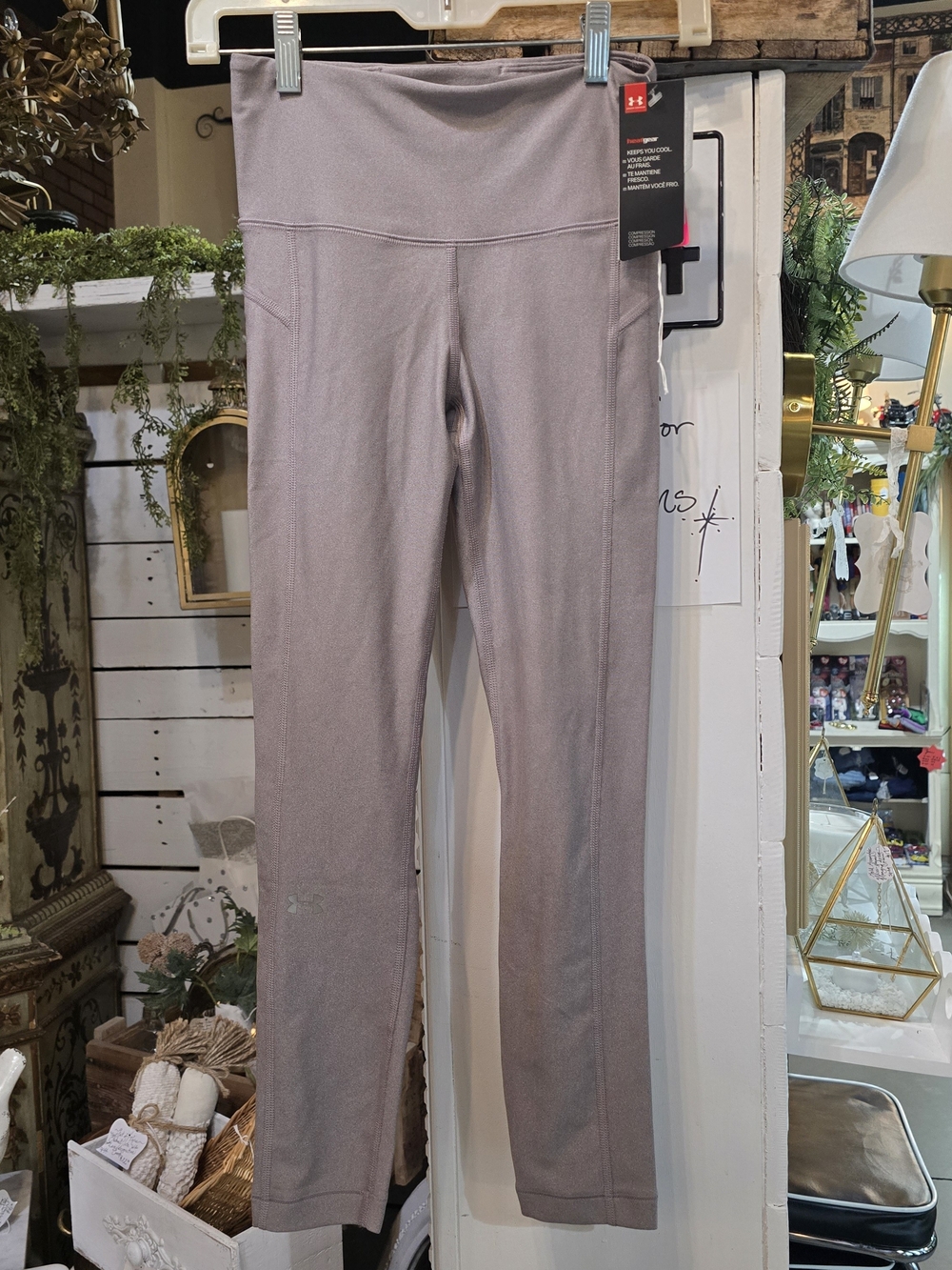 Under Armour Gray High-Rise Leggings Compression & Cooling